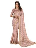Satrani Womens Pure Georgette Saree (3252S588N_Dusty Pink4)