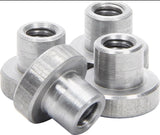 Weld On Nut - Threaded Nut - 1/4-20 Thread - Steel - Chassis Mount Tab - 4 Pack