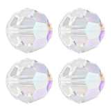 1000pcs Czech 6mm Faceted Round Crystal Glass Loose Beads Spacers Bulk Crystal AB for DIY Craft Jewelry Making CC2R602