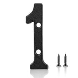 3 Inch Cast Iron House Numbers and Letters, Vintage Cast Iron Home Number Solid Metal Gate Mailbox Numbers, Matching Screws Incl
