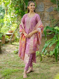 Libas Women'S Silk Blend Kurta Set (277160R Mauve 2Xl