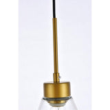 Living District Indoor Modern Home Decorative Bright Ceiling Mera 1 Light Brass Pendant