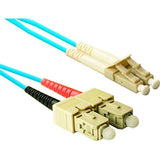 Enet 3M Sc/Lc Duplex Multimode 50/125 10Gb Om3 Or Better Aqua Fiber Patch Cable
