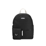 Fastrack Black Laptop Backpack For Men & Women | Lightweight Nylon Backpack With 14Inch Padded Laptop Compartment, Front Zip Po