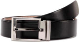Men Black, Brown Genuine Leather, Canvas Belt Meg_M_B_05