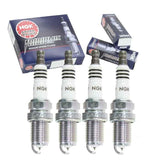 4 pc NGK Iridium IX Spark Plugs compatible with Toyota RAV4 2.0L 2.4L L4 1996-2008