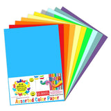 QUAKEL (QKL7) Multicolour A4 Size Sheet, 200 Piece 20 Sheets Each Colour Printing Papers, Art & Craft Paper Sheets, Double Side