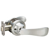 Yale P5101N01 Navis Paddle Passage Lever (Push/Pull to Open), Hands-Free Opening - Push with Your Hip, Satin Nickel