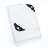 GUARD SHIELD Tarp White 12x16 Feet Multi Purpose Waterproof Poly Tarp Cover 5mil