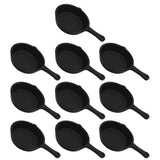 Sewroro 10pcs Miniature Pans Doll House Kitchen Small Frying Pan Miniature Skillet Simulation Cooking Pan Models Mini House Acce