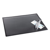 Artistic 41700S Lift-Top Pad Desktop Organizer with Clear Overlay, 22 x 17, Black