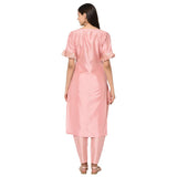 Ziyaa Women'S Art Silk Salwar Suit Set (Zikups2483Andpa-Xxl_Pink_Xx-Large)