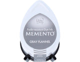 Tsukineko Memento Dew Drop Fade Resistant Dye Inkpad, Gray Flannel