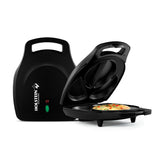 Holstein Housewares - Non-Stick Omelet & Frittata Maker, Stainless Steel - Makes 4 Individual Portions Quick & Easy (Black/Stain