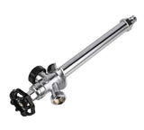 EFIELD 10-inch Anti-Siphon Frost Free Sillcock, 1/2 inch Pex-A Expansion Connection X 3/4 inch Hose Bibb, Chrome Plated Brass Bo