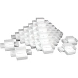 JewelrySupply White Jewelry Gift Boxes Cotton Filled #21 (Case of 100)