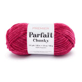 Premier Parfait Chunky Yarn, Super Bulky, Ideal for Knitting & Crocheting, Chenille, Very Berry, 3.5 oz, 131 Yards
