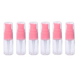 ericotry 6 Pack Empty 10ml Plastic Pump Bottles Cream Shampoo Lotion Pump Bottle Refillable Sample Travel Bottles Toiletries Liq