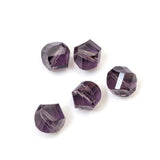 24pcs Adabele Austrian 8mm Faceted Helix Spiral Irregular Crystal Beads Dark Violet Compatible with Swarovski Preciosa Crystals