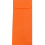 JAM PAPER #10 Policy Business Colored Envelopes - 4 1/8 x 9 1/2 - Orange Recycled - Bulk 1000/Carton