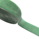 5 Yards 1(25mm) Velvet Ribbon for Wedding Christmas Gift Box Wrapping Bow Making Bouquet Wrap DIY Craft Decor (Mint Green, 1