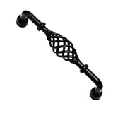 WISHTISY 6 Pack Black Birdcage Cabinet Hardware Handle Pull