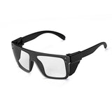 BINGKING UV400Transition Photochromic Safety Glases Light to Dark Grey Lenses ANSI Z87 Impact Approved Wraparound Style Frame (B