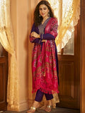 Gosriki Women'S Rayon Viscose Embroidered Straight Kurta With Pant & Dupatta (Guzarish Begani-Gs_S_Begani_Small),Begani,,B0DWFL3XNT