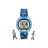 Spiky Digital Sports Watch For Kids (Blue) | Multifunctional With Luminous Display & Alarm | Water Resistant & Printed Silicone