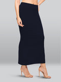 Lyra Lycra Saree Shapewear Petticoat For Womens Sarees Midnight Navy M