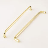 funifiti 5 Pack Bathroom Cabinet Pulls Modern Wardrobe Door Drawer Handles Bright golden10 Inch Hole Center to Center Decorative