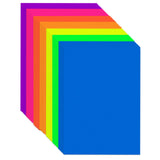 Construction Paper 8.5x11 in,70 Sheets,Set of 7 Colors Neon Fluorescent 178GSM/65LB Heavyweight Construction Paper,Crafts,Arts,S