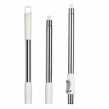 RinseWise Spin Mop Replacement Handle Only, 3Section Stainless Steel Pole with 35/49/61 in Length Options, Fits All Tsmine FunC