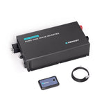Renogy 3000W 12V Pro Pure Sine Wave Inverter 12V DC to 110V 120V AC Built-in Bluetooth, Ecosleep Mode, with 16.4FT Remote Contro