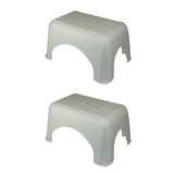 Romanoff Products ROM91001-2 Step Stool44; White - 17.5 x 12.25 x 9.25 in. - 2 Each
