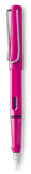 Lamy safari Fountain Pen - Elegant Design Cool Pens, Best Pens For Smooth Writing, Journaling, and Calligraphy - Pink Broad Poin