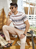Toplot T-Shirt For Men Casual Printed With Short Sleeve (Mens-T-Shirt-5056-White-M),White,,B0BVR8552W