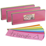 Bright Flash Cards, 3 x 9, 100 Per Pack, 3 Packs