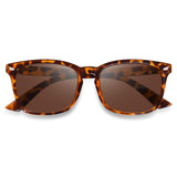 OPTOFENDY Reader Sunglasses for Women Men, Full Lens Outdoor Reading Sunglasses with Spring Hinge, UV400 Protection, Tortoise 3.