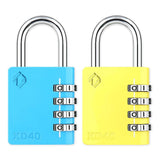 Zarker XD40 Combination Lock, 4-Digit Padlock for School Gym Sports LockerLock, Fence, Toolbox, Case, Hasp Storage (2-Pack, Blue