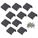 LC LICTOP Edge Pull Handles for Cabinets, 1.38 Inch Aluminum Alloy Finger Tab Pulls, Concealed Drawer Handles for Kitchen, Dress