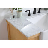 Elegant Decor Clement 36 Aluminum Mdf Single Bathroom Vanity In Natural Wood