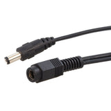 Xytronic DCEXTCORD2.5-6FT Jameco Valuepro DC Extention Cable, Male/Female, Straight Plugs, 18 AWG, 6' Length, 2.5mm Diameter, Bl