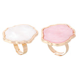 2pcs Shell Ring Palette Rings for Women Finger Ring Uv Nail Polish Nail Art Tools Cream Makeup Lash Extension Tools Paint Tools