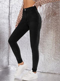 Toplot Skinny Fit Jeans For Women (Jeans-5152-Black-30),Black,30,B0DFGMVZXM