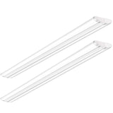 Antlux 110W 8Ft Led Wraparound Ultra Slim Strip Lights 12600Lm 5000K 8 Foot Led Garage Shop Lights Flush Mount Warehouse Office Ceiling Lighting Fixture Fluorescent Tube Replacement 2 Pack -Like New