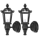 TOYANDONA 2pcs Dollhouse LED Wall Sconces 1: 12 Scale Wall Lamp Simulation Miniature Furnitures for DIY Dollhouse Living Room Mi