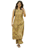 Gosriki Women'S Rayon Blend Straight Printed Kurta With Palazzo (Cubu Yellow-Gs_Xxl_Yellow_Xx-Large),Yellow,2,B0DR1T194S