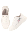 Shoetopia White Sneakers For Girls-Eu39,White,6,B09JSQR3GW