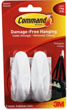 Command Medium Designer Hooks, 2 Hooks and 4 Command Strips, Damage-Free Hanging Wall Hook with Adhesive Strips, No Tools Great